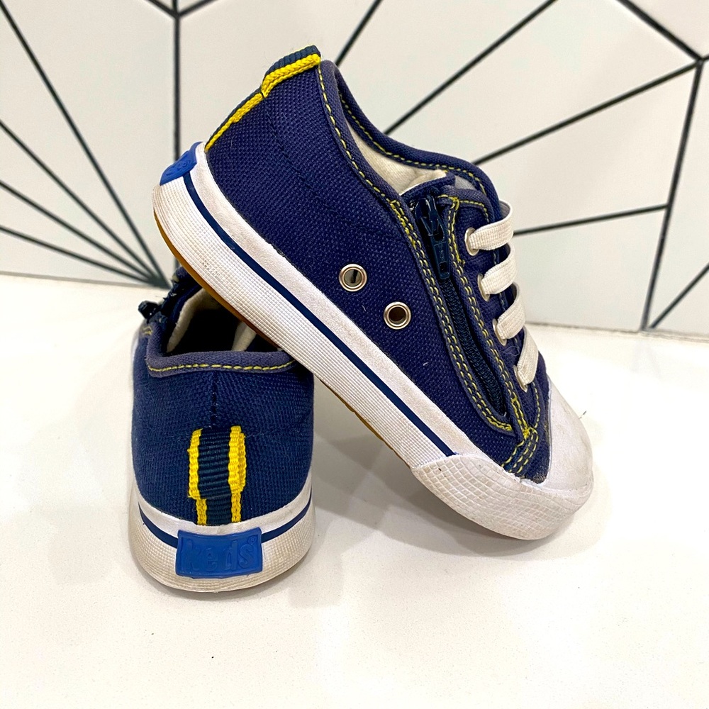 Keds Toddler Navy Side Zip Sneaker Size 6